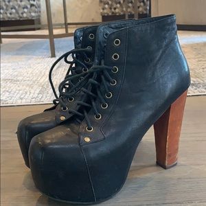 Jeffrey Campbell black booties